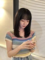 スリー(THREE)&nbsp;レイヤーカット/地毛風カラー