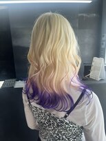 リンダイーロ(Linda Hiro)&nbsp;【札幌円山】ダブルカラー/裾カラー/パープル/ホワイト