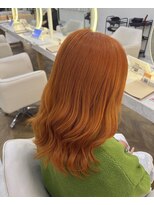リアン 上尾店(Rien) パキッとオレンジブリーチカラー