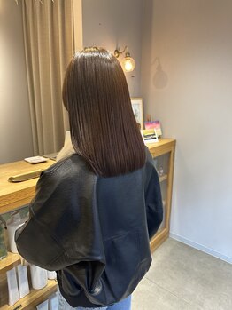 キュー(CEU)の写真/カシミヤトリートメント取扱い◎高濃度ケラチンで髪の栄養分を補給し、熱のダメージから守ってくれます♪