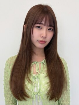 ルージュシー(RU10C) 羽エクステ/レイヤーカット/ブリーチなしダブルカラー/ベージュ