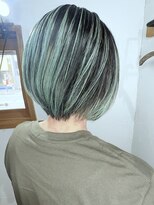 ブレイズヘアー(BLAZEhair)&nbsp;【個性カラー】ビリジアンバレイヤージュ×ブリーチ２回