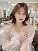 フォルテ 表参道店(FORTE)&nbsp;【フォルテ千鶴】ひし形レイヤーボブ/ミディアム/白髪染め/前髪