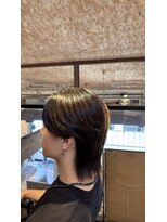 メンズヘアースパイス ユメサキ(Men's Hair SPICE -yumesaki-) 曲がる縮毛矯正×センターパートウルフ