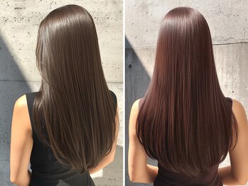 エフクロス f-krossの写真/朝ラクが叶う縮毛矯正でくせ毛を扱いやすく改善！理想のさらさら髪へ導きます