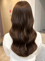 フラワーズ(Flowers)&nbsp;マロンベージュ くびれ巻き 縮毛矯正 髪質改善 美髪 艶髪