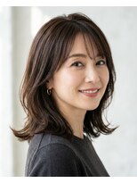 ミンナノポリシー(MIN NANO//POLICY)&nbsp;40代50代大人ミディアムレイヤー