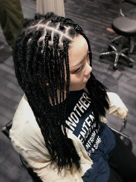 ミミック (mimic) 【派手髪】black blazre × black dread【特殊ヘア】