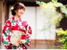 浴衣着付け＋ヘアセット￥7700