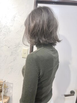 ヘアーアンドアトリエ マール(Hair&Atelier Marl) 【Marl】ラベンダーブラウンカラーの無造作ボブ♪