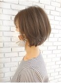 ベージュブラウン☆大人のショートボブ