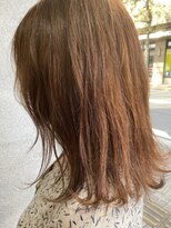 スイート ヘアデザイン(Suite HAIR DESIGN) オレンジベージュ  ブリーチなし 透明感カラー モテカラー