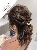 20代30代☆結婚式ヘアセット☆どこから見ても可愛いゆるふわヘア