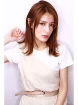 オーバーヘアー 高槻店(over hair) 【over hair】 外はねミディアムスタイル