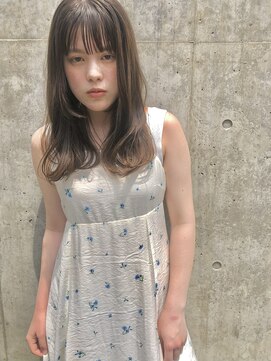 アイコン(I-CON) セミロング×ベージュ-3