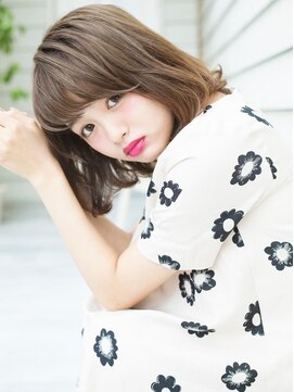 ライズ バイ レボ 柏店(RISE by REVO) ボブ/カーキグレージュ/大人かわいい/フェザーバング