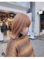 ベレーザシェルト(Beleza scelto)&nbsp;オレンジベージュ_ブリーチ2回