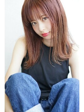 ルモア(RUMOR) Rumor【ピンクカラー×3Dカラー】ピンクアッシュジグザグバング