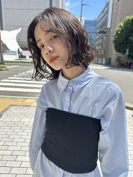 オーシャン(Ocean) ［Ocean Hair&Life 水田成美］切りっぱなしボブパーマ風スタイル