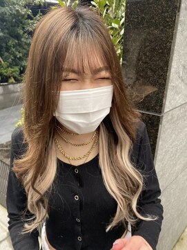 ユートピア(U topia) #エクステ #シールエクステ #インナーカラー #ロング