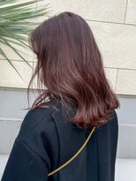 ピークアブー アヴェダ アトレ恵比寿(PEEK-A-BOO AVEDA) ピンクブラウン 暖色カラー 艶髪