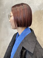 ワッツユアヘアストーリー(What’s your hair story)&nbsp;ボブ/チェリーレッド/ショートボブ/ワインレッド/ブリーチなし