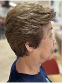 大人可愛いマダムパーマショートスタイル/30代40代50代/春日部