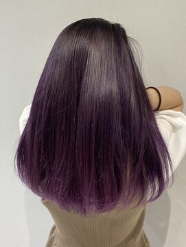 アース 流山おおたかの森店(HAIR&MAKE EARTH) グラデーションラベンダーカラー