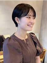 ショートマッシュショートハンサムショートぱっつん前髪ボブ