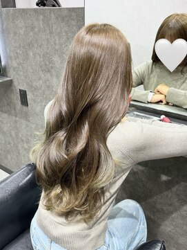 エースヘアー(A.hair) オリーブベージュ/ザクザクレイヤー/髪質改善トリートメント