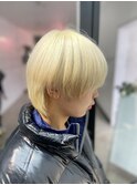 3回ブリーチ！ホワイトミルクティー