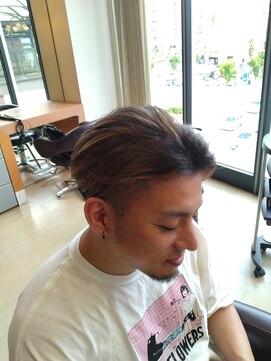 シャンプーボーイ 佐世保駅前店(SHAMPOO BOY) オールバック【ブリーチ/ハイライト/パーマ】