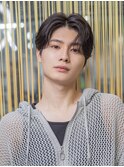 小久保styleフェザーパーマフェザーショートグレーエンドカラー