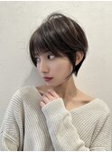 ショート/ハイライトカラー/白髪/白髪ぼかし/くびれヘア/大宮
