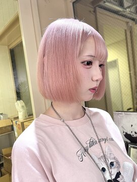 グロウ 渋谷(grow) ペールピンク ボブ