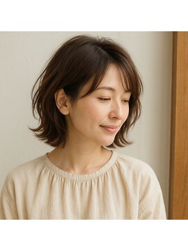 スープレックス ヘアーデザイン(SOUPREX HAIR DESIGN) ミセスナチュラルレイヤーボブ　30代 40代 50代 60代　髪質改善