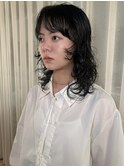レイヤーカット/ウルフカット/顔周りレイヤー/ニュアンスパーマ