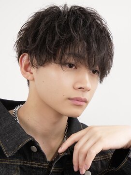 オーシャントーキョーハラジュク(OCEAN TOKYO harajuku) 波巻きツイストスパイラルパーマショートマッシュ刈り上げ