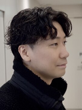 リロン 新宿(RIRON) 【RIRON】大人センターパート×シャドウパーマ