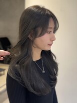 ノーレン 銀座(NOREN)&nbsp;オリーブアッシュ/赤み消し/レイヤーロング/顔まわりカット