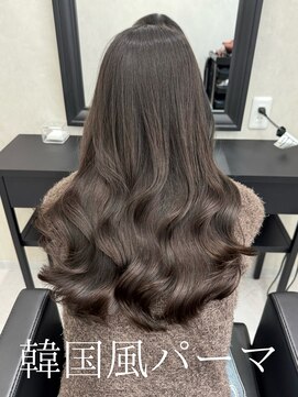 コテ巻き風パーマ /韓国風パーマ/デジタルパーマ/レイヤーカット