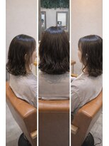 リコ 海老名2号店(Lico)&nbsp;ウェット質感の外ハネミディアムUP