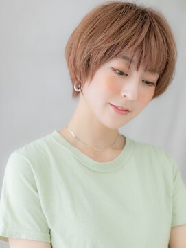 カバーヘア ブリス 北浦和(COVER HAIR bliss) ハイトーンカラー大人ガーリー小顔丸みショートX北浦和20代30代