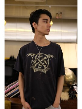 ランプ 代官山(the lamp) 大人ストリートスタイルメンズパーマセンターパートスタイル