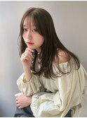 オリーブブラウン/レイヤーカット/透明感カラー/韓国ヘア