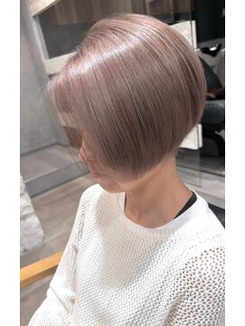 モアナ バイ ヘッドライト 松山(Moana by HEADLIGHT) Moana【松山】#ボブ#ミルクティー#ブリーチ#ケアブリーチ