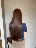マルクヘアケア(MALQ HAIR CARE) ブリーチ毛なじませブラウン×髪質改善カラー