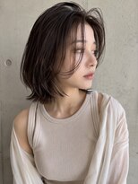 ピース バイ シータ(PEACE by CITA)&nbsp;丸顔さんにおすすめ♪かきあげ×くびれボブ20代30代40代