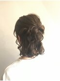 ねじりハーフアップ☆