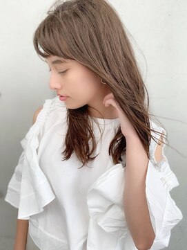 マリアバイアフロート(Maria by AFLOAT) 透明感グレージュ 小顔カットロング アフロート添田